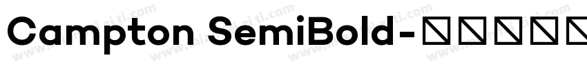 Campton SemiBold字体转换